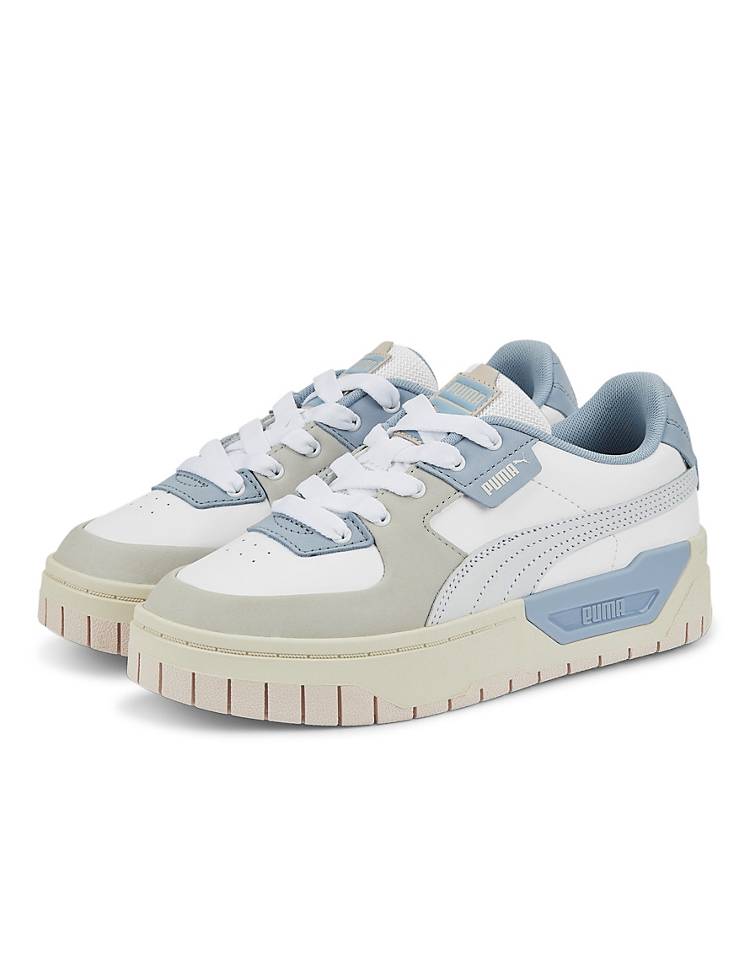 Puma Cali Dream pastel sneakers in white and blue